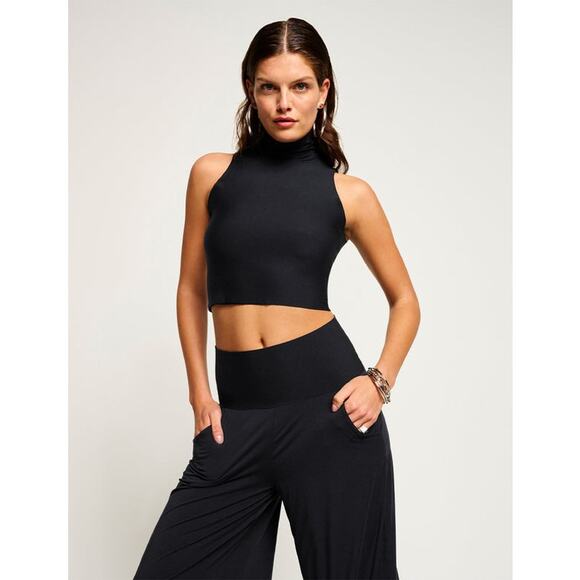 Commando Ultra-Soft Button Wide Leg Lounge Pant Pull-On Black Size XL NWOT - Picture 2 of 11